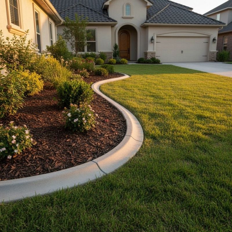 Concrete Curbing Vs. Plastic Or Metal Landscape Edging