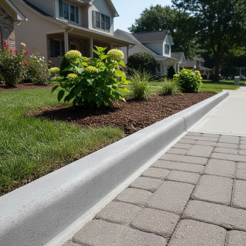 Concrete Curbing Vs. Plastic Or Metal Landscape Edging